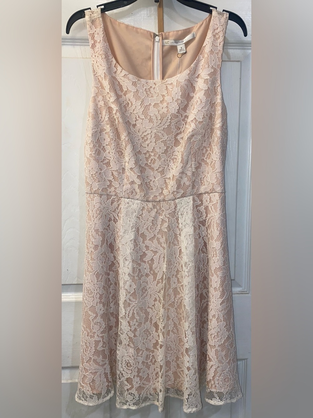 LC Lauren Conrad Gardenia Lace Fit & Flare Dress Size S NWT
